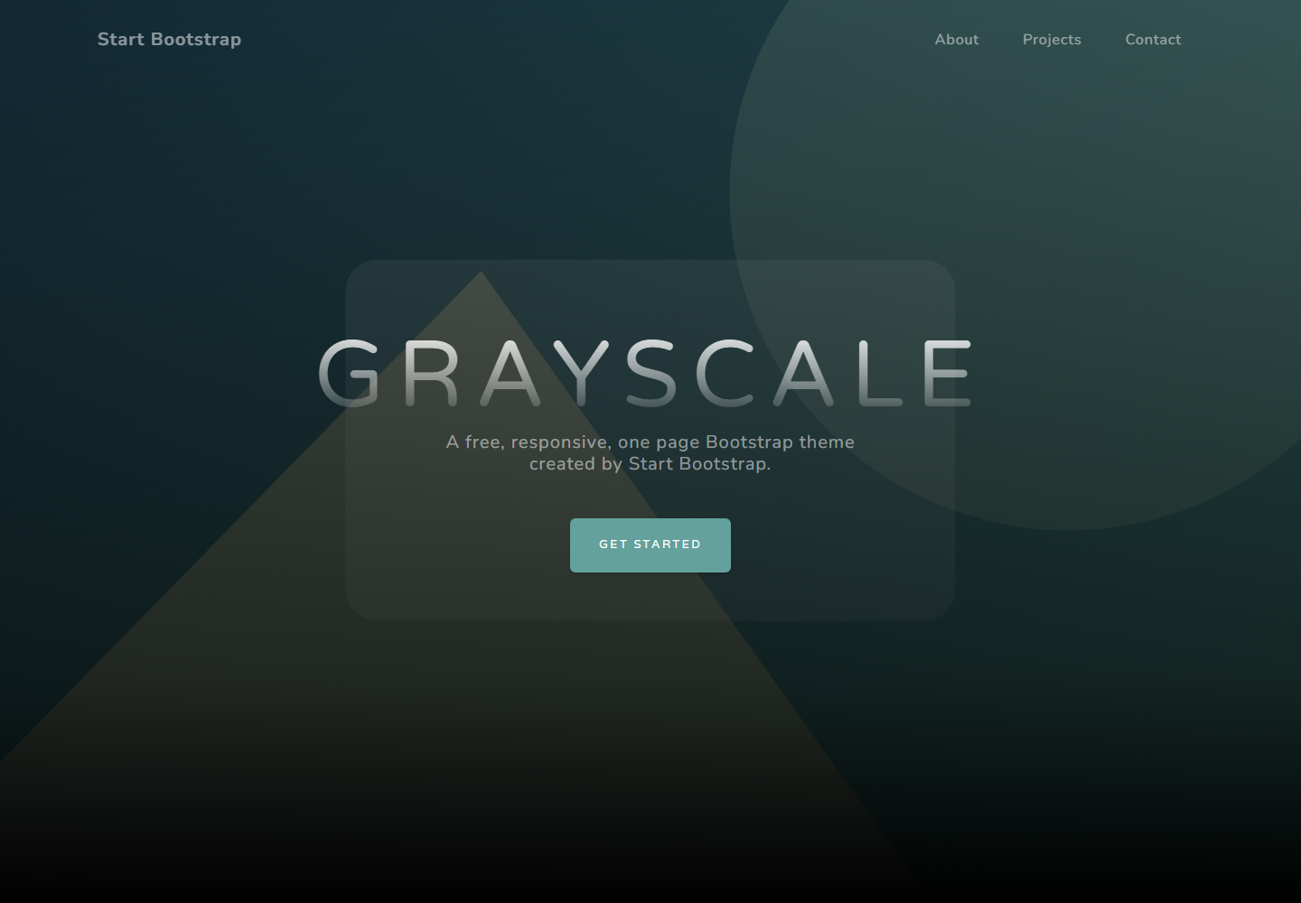 Grayscale website running preview
