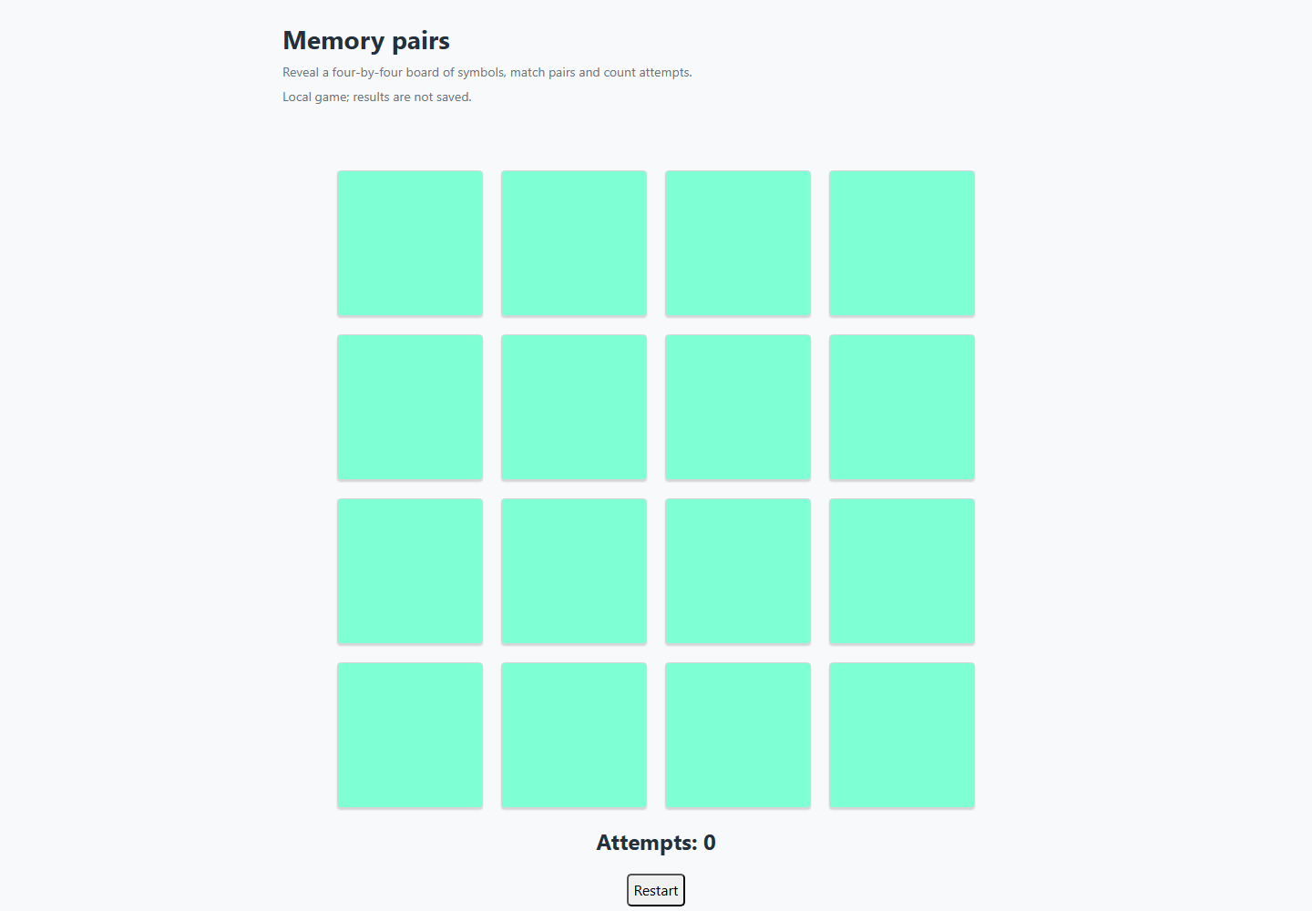 Memory pairs running preview