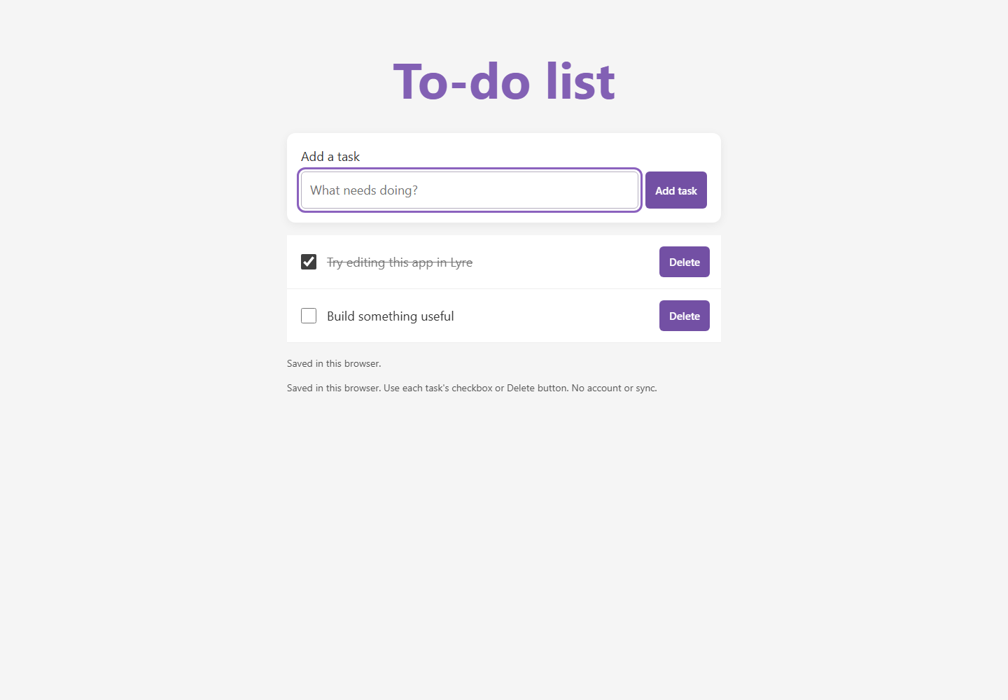 To-do list running preview